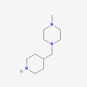 molecular formula C11H23N3 B1603890 1-甲基-4-(哌啶-4-基甲基)哌嗪 CAS No. 735262-46-1