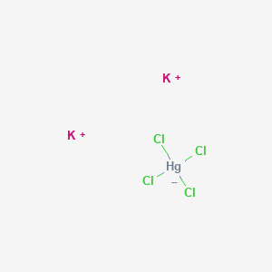 molecular formula Cl4HgK2 B1603893 四氯合汞(2-)钾(1:2)，(T-4)- CAS No. 20582-71-2