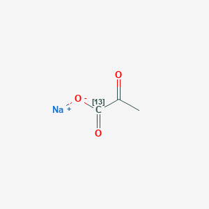 molecular formula C3H3NaO3 B1603899 丙酮酸钠-1-13C CAS No. 87976-71-4