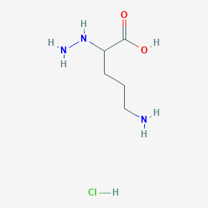B1603909 5-Amino-2-hydrazinopentanoic acid hydrochloride CAS No. 60733-16-6