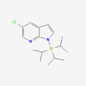 molecular formula C16H25ClN2Si B1603911 5-Chloro-1-triisopropylsilanyl-1H-pyrrolo[2,3-b]pyridine CAS No. 918523-59-8