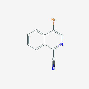 molecular formula C10H5BrN2 B1603925 4-溴异喹啉-1-碳腈 CAS No. 27224-09-5