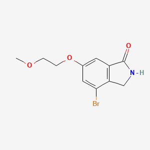 molecular formula C11H12BrNO3 B1603929 4-溴-6-(2-甲氧基乙氧基)异吲哚啉-1-酮 CAS No. 808127-77-7