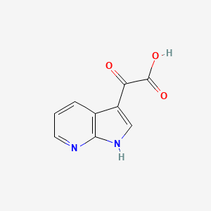 molecular formula C9H6N2O3 B1603932 2-oxo-2-(1H-pyrrolo[2,3-b]pyridin-3-yl)acetic acid CAS No. 478677-93-9