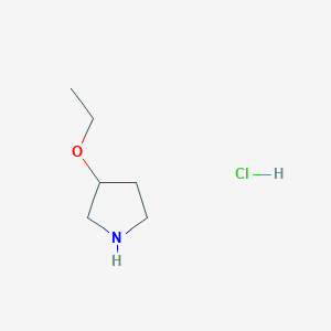 molecular formula C6H14ClNO B1603934 盐酸3-乙氧基吡咯烷 CAS No. 1185299-15-3