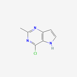 molecular formula C7H6ClN3 B1603938 4-氯-2-甲基-5H-吡咯并[3,2-d]嘧啶 CAS No. 65749-86-2
