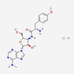 molecular formula C22H30ClN7O5 B1603939 嘌呤霉素盐酸盐 CAS No. 3506-23-8
