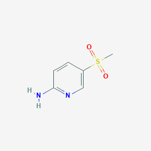 molecular formula C8H10O3S B1603942 2-氨基-5-(甲磺基)吡啶 CAS No. 35196-11-3