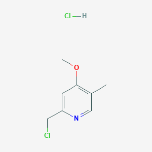 molecular formula C8H11Cl2NO B1603945 2-(Chloromethyl)-4-methoxy-5-methylpyridine hydrochloride CAS No. 94452-59-2