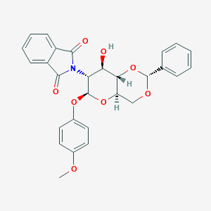 B160396 2-((4AR,6S,7R,8R,8aS)-8-hydroxy-6-(4-methoxyphenoxy)-2-phenylhexahydropyrano[3,2-d][1,3]dioxin-7-yl)isoindoline-1,3-dione CAS No. 138906-43-1