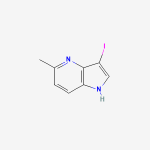 molecular formula C8H7IN2 B1603960 3-碘-5-甲基-1H-吡咯并[3,2-b]吡啶 CAS No. 1000343-70-3
