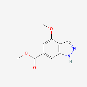 molecular formula C10H10N2O3 B1603961 Methyl 4-methoxy-1H-indazole-6-carboxylate CAS No. 885521-13-1