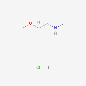 molecular formula C5H14ClNO B1603996 (2-Methoxy-propyl)-methyl-amine hydrochloride CAS No. 883543-35-9