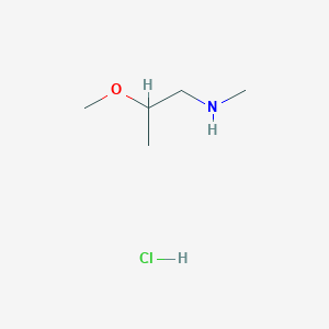 molecular formula C5H13NO B1603996 (2-Methoxypropyl)methylamine hydrochloride CAS No. 883543-35-9