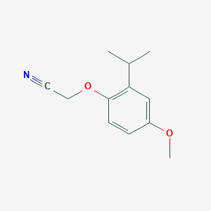 molecular formula C12H15NO2 B1603999 2-(4-Methoxy-2-propan-2-ylphenoxy)acetonitrile CAS No. 927872-64-8