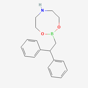 molecular formula C18H22BNO2 B1604006 2-(2,2-二苯乙基)-1,3,6,2-二噁杂硼杂环烷 CAS No. 608534-43-6