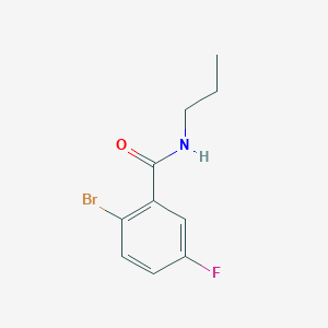 molecular formula C10H11BrFNO B1604013 2-Bromo-5-fluoro-N-propylbenzamide CAS No. 951884-10-9