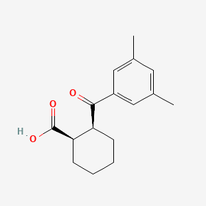 B1604014 cis-2-(3,5-Dimethylbenzoyl)cyclohexane-1-carboxylic acid CAS No. 733742-69-3