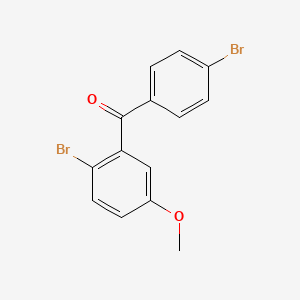 molecular formula C14H10Br2O2 B1604015 2,4'-二溴-5-甲氧基苯甲酮 CAS No. 890098-03-0