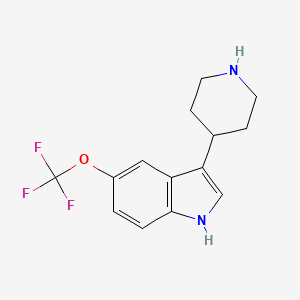 B1604016 3-(Piperidin-4-yl)-5-(trifluoromethoxy)-1H-indole CAS No. 959236-40-9