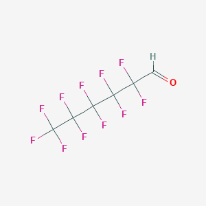 molecular formula C6HF11O B1604022 2,2,3,3,4,4,5,5,6,6,6-十一氟己醛 CAS No. 754-79-0