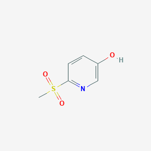 molecular formula C6H7NO3S B1604025 6-(甲磺基)吡啶-3-醇 CAS No. 859536-31-5