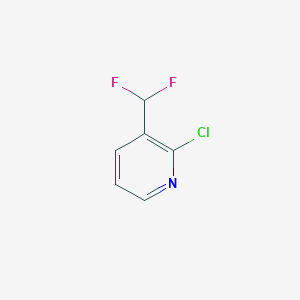 molecular formula C6H4ClF2N B1604026 2-Chloro-3-(difluoromethyl)pyridine CAS No. 865663-96-3