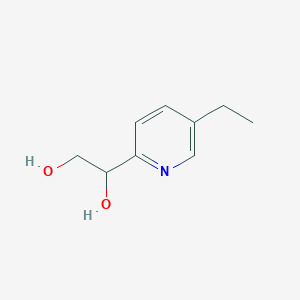 B1604027 1-(5-Ethylpyridin-2-YL)ethane-1,2-diol CAS No. 646519-83-7