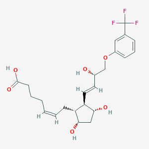 molecular formula C23H29F3O6 B160403 (Z)-7-[(1R,2R,3R,5S)-3,5-二羟基-2-[(E,3S)-3-羟基-4-[3-(三氟甲基)苯氧基]丁-1-烯基]环戊基]庚-5-烯酸 CAS No. 54276-24-3