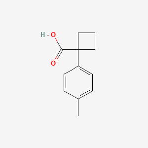 molecular formula C12H14O2 B1604030 1-(4-Methylphenyl)cyclobutane-1-carboxylic acid CAS No. 50921-38-5