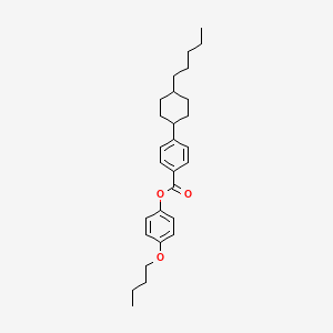 molecular formula C28H38O3 B1604031 4-Butoxyphenyl 4-(trans-4-pentylcyclohexyl)benzoate CAS No. 84600-98-6