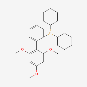 molecular formula C27H37O3P B1604068 2'-二环己基膦基-2,4,6-三甲氧基联苯 CAS No. 1000171-05-0