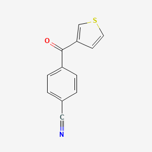 molecular formula C12H7NOS B1604101 3-(4-氰基苯甲酰)噻吩 CAS No. 42296-08-2