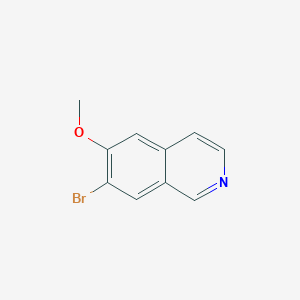 molecular formula C10H8BrNO B1604123 7-溴-6-甲氧基异喹啉 CAS No. 666735-07-5