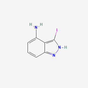 molecular formula C7H6IN3 B1604128 3-碘-1H-吲唑-4-胺 CAS No. 885521-28-8