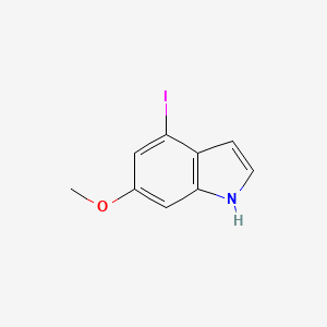 molecular formula C9H8INO B1604136 4-iodo-6-methoxy-1H-indole CAS No. 885520-43-4