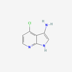 molecular formula C7H6ClN3 B1604138 4-Chloro-1H-pyrrolo[2,3-b]pyridin-3-amine CAS No. 1000340-38-4