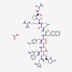 molecular formula C68H87N17O15 B1604145 醋酸那法瑞林 CAS No. 76932-60-0