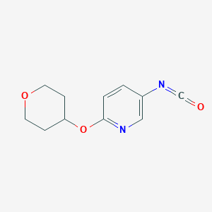 molecular formula C11H12N2O3 B1604173 5-异氰酸酯-2-(氧杂-4-基氧基)吡啶 CAS No. 912569-54-1