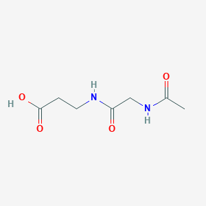 3-[(2-Acetamidoacetyl)amino]propanoic acid