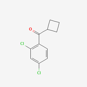 B1604181 Cyclobutyl 2,4-dichlorophenyl ketone CAS No. 898791-15-6