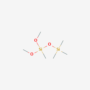 molecular formula C6H18O3Si2 B1604187 Disiloxane, 1,1-dimethoxy-1,3,3,3-tetramethyl- CAS No. 68440-84-6