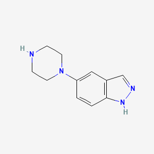 molecular formula C11H14N4 B1604193 5-(Piperazin-1-yl)-1H-indazole CAS No. 478827-33-7