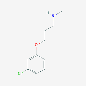 molecular formula C10H14ClNO B1604197 3-(3-Chlorophenoxy)-N-methylpropan-1-amine CAS No. 361395-22-4