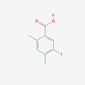 molecular formula C9H9IO2 B1604200 5-碘-2,4-二甲基苯甲酸 CAS No. 742081-03-4