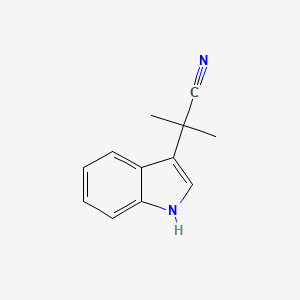 molecular formula C12H12N2 B1604202 2-(1H-indol-3-yl)-2-methylpropanenitrile CAS No. 23078-29-7