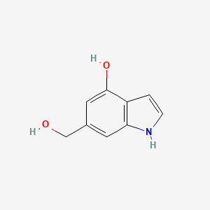 molecular formula C9H9NO2 B1604209 6-(Hydroxymethyl)-1H-indol-4-ol CAS No. 61545-38-8