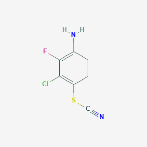 molecular formula C7H4ClFN2S B1604213 3-Chloro-2-fluoro-4-thiocyanatoaniline CAS No. 329926-78-5