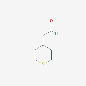 molecular formula C7H12OS B1604214 (Tetrahydro-thiopyran-4-YL)-acetaldehyde CAS No. 372159-78-9