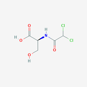 molecular formula C5H7Cl2NO4 B1604217 Dichloracetylserine CAS No. 80174-64-7